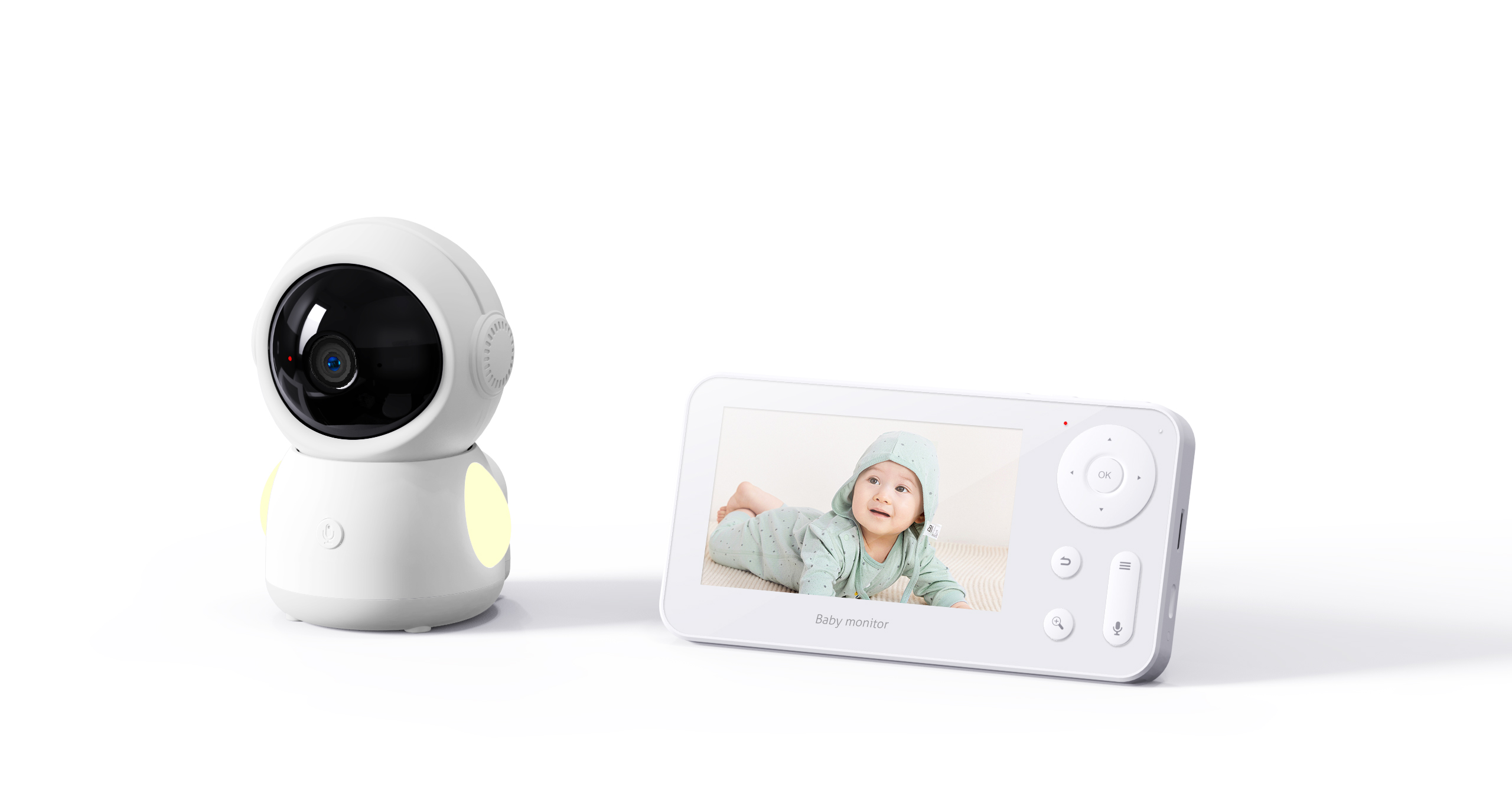 Wireless Baby Monitor - 4.3Inch Scherm 2MP 1080P Full Color