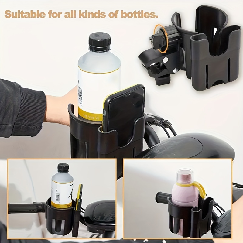 Stroller Accessories - 2-in-1 universele kinderwagen bekerhouder met telefoonhouder,