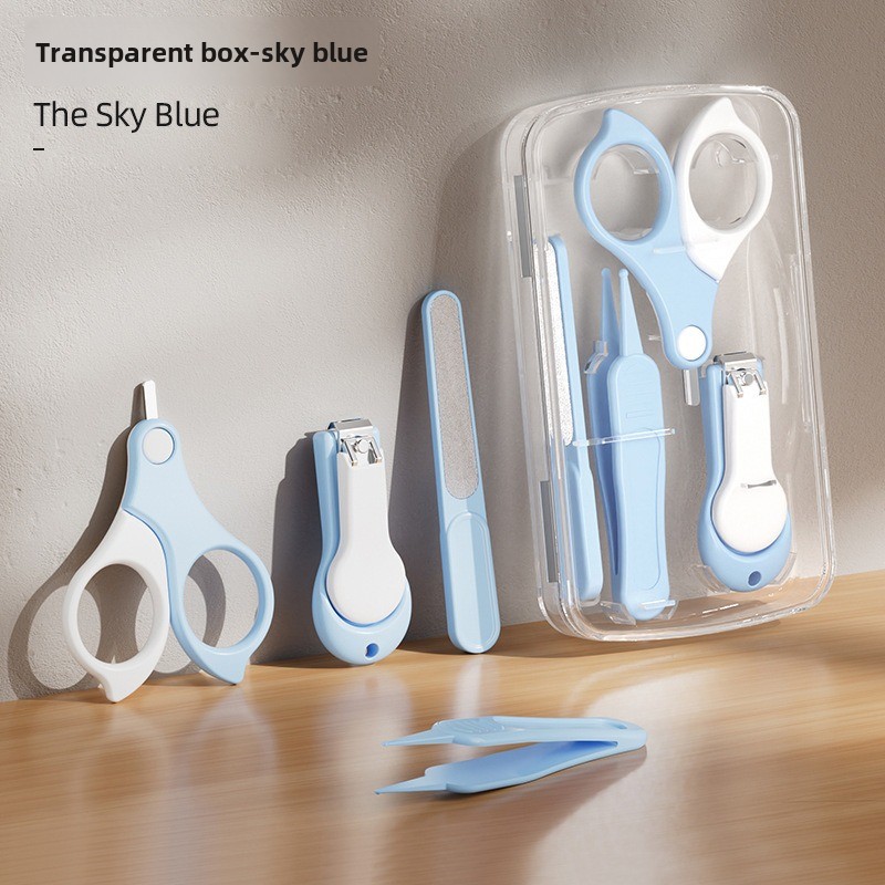 Baby Products Essentials - 4-delige kleine babyverzorging anti-klemmen nagelknipper sets