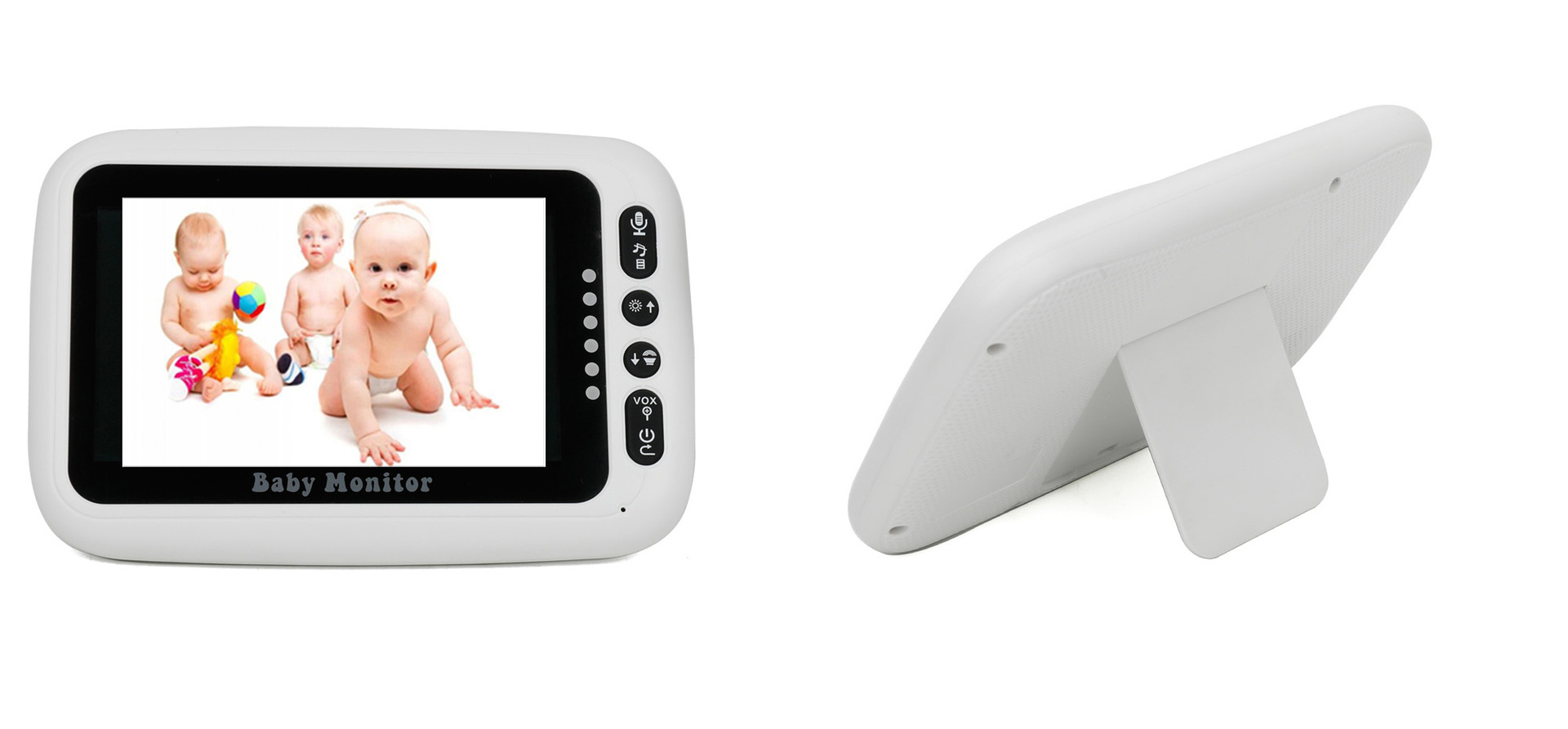 Wireless Baby Monitor - 4,3 inch IPS-scherm Draadloze video-babyfoon Intercom