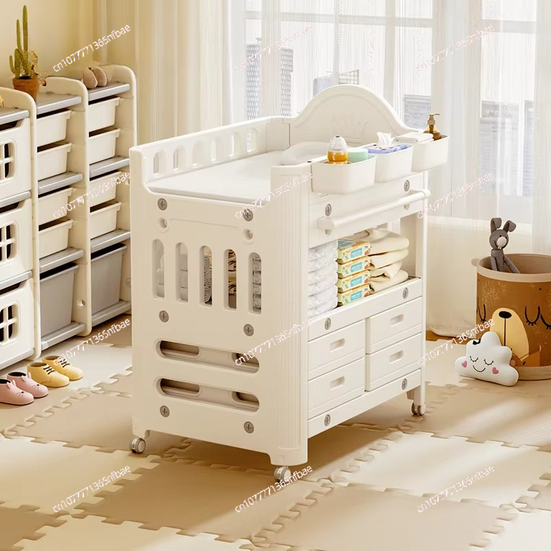 Baby Products Lotion - 2-in-1 Baby Multifunctionele Verzorgingstafel, Beige Crème