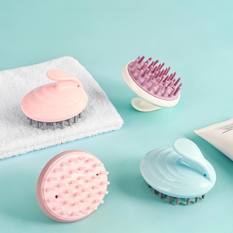 Baby Products Essentials - Siliconen haarmassagekam, hoofdhuidreinigingsborstel, unisex, shampoo tegen