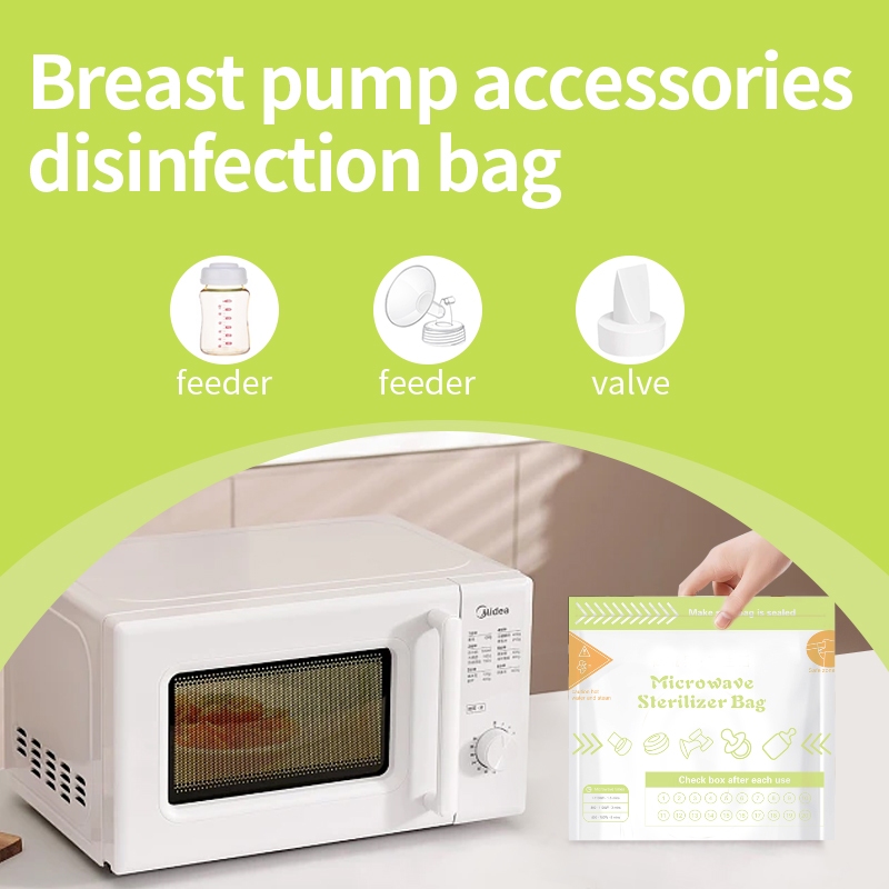 Baby Bottle Sterilizer - 10 stuks herbruikbare BPA-vrije magnetronsterilisatorzakjes voor