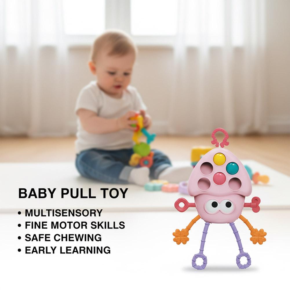 Baby Products Natural - Baby Trekkoord Activiteitenspeelgoed Montessori Zintuiglijk siliconen
