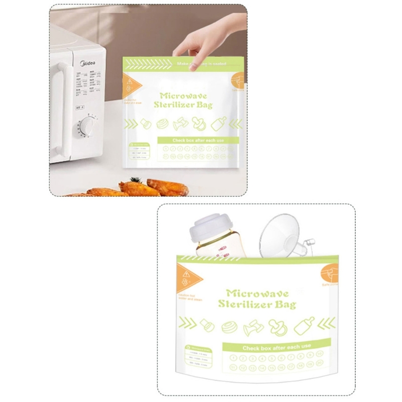 10 vellen/set herbruikbare mag - Baby Bottle Sterilizer recensie en prijs