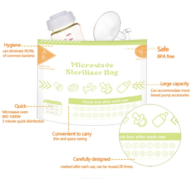 10 vellen/set herbruikbare mag - Baby Bottle Sterilizer recensie en prijs
