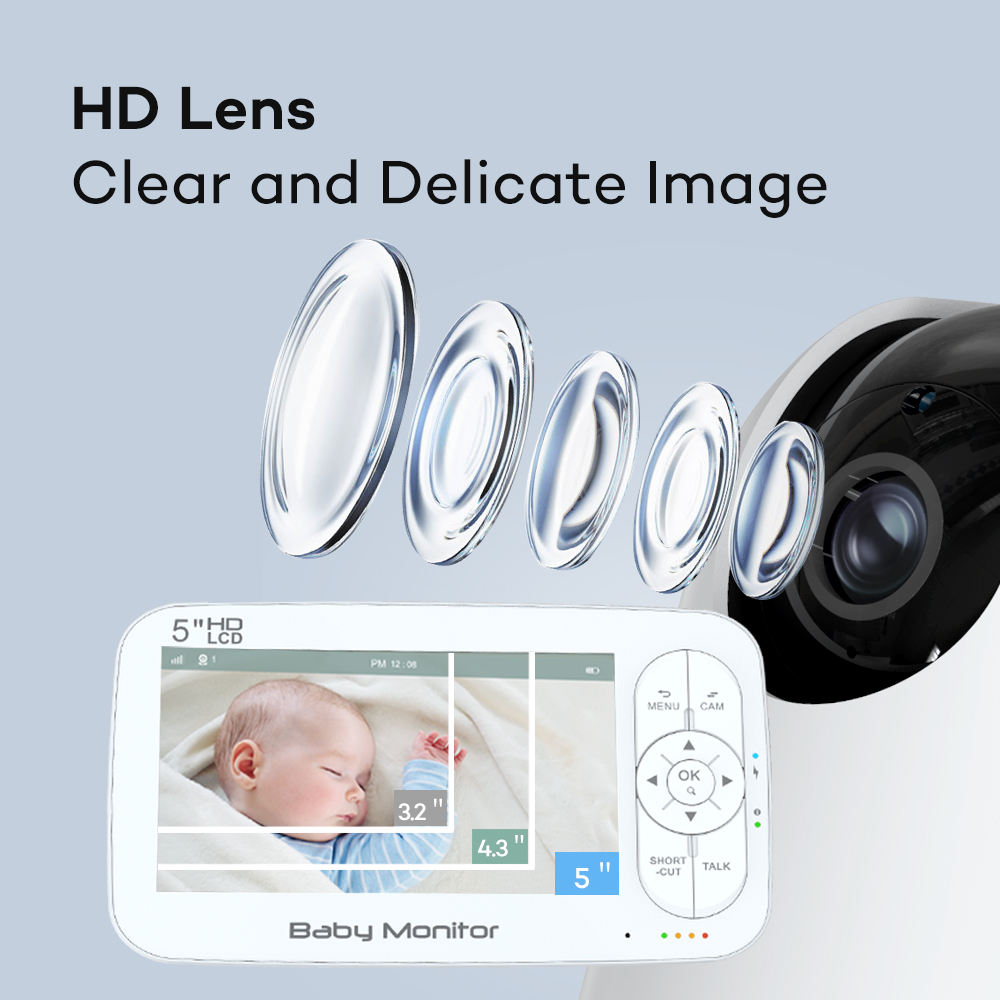 5Inch 2MP 1080P APP Afstandsbe - Wireless Baby Monitor recensie en prijs