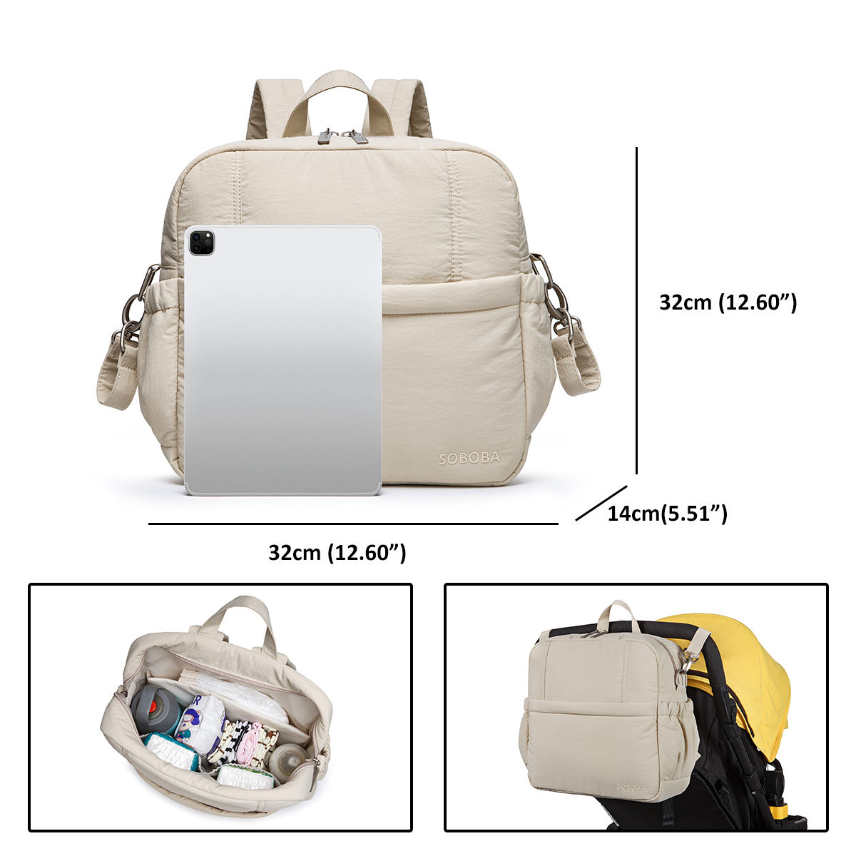 Soboba luiertas met grote capa - Baby Products Essentials recensie en prijs