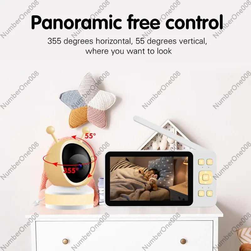 5 inch HD-babyfoon, draadloze  - Wireless Baby Monitor recensie en prijs